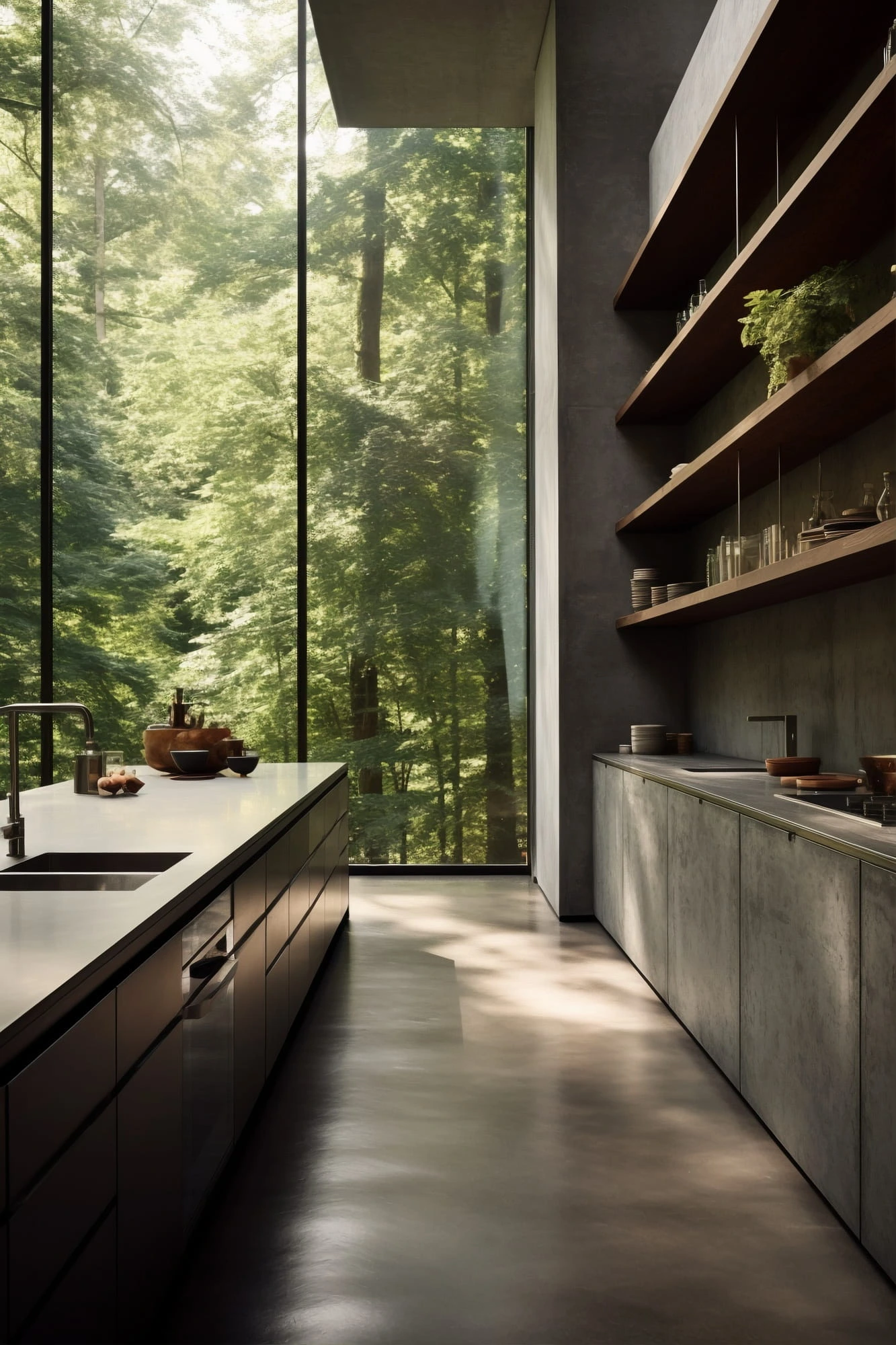 cocina-vista-bosque